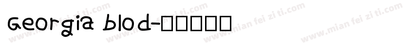 Georgia blod字体转换